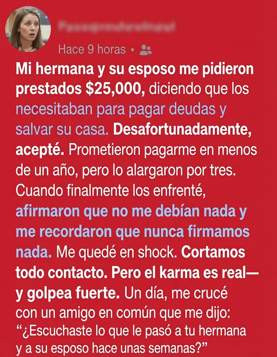 Nunca imaginé que la persona que terminaría rompiendo mi confianza sería alguien de mi propia sangre.