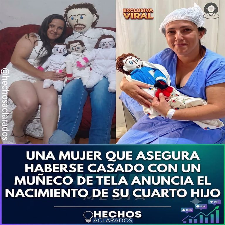 Mujer sorprende al mundo al asegurar que formó una familia con un muñeco de tela