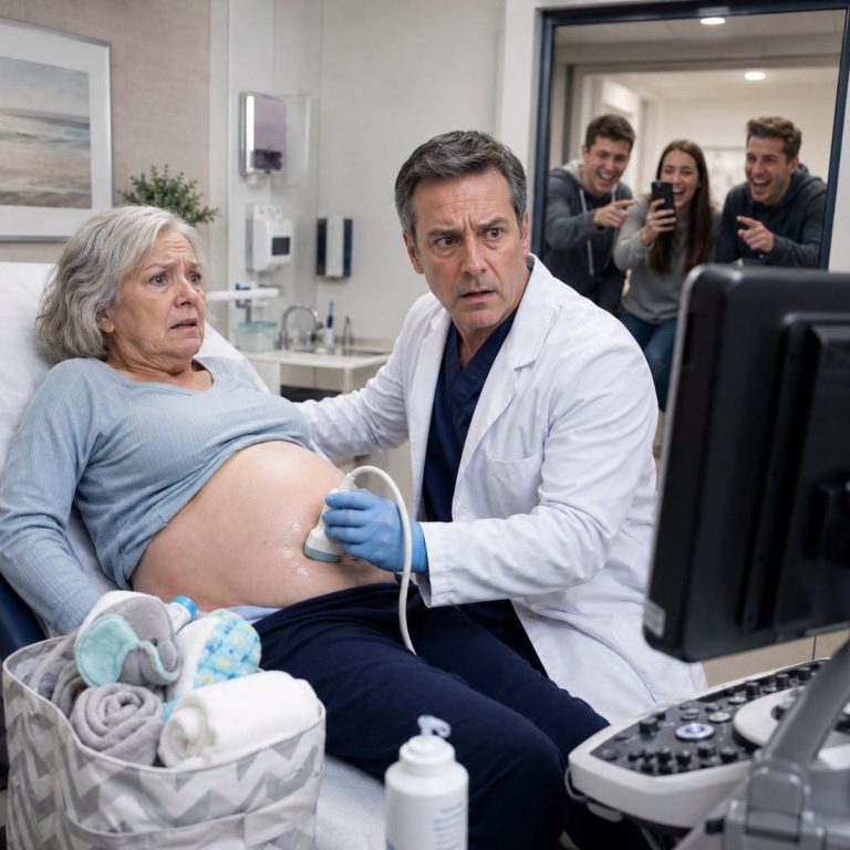 A los 66 años, Larisa llegó al ginecólogo con una bolsa de pañales, jurando que estaba embarazada… pero cuando el doctor vio el ultrasonido, pidió que sus hijos salieran de inmediato.