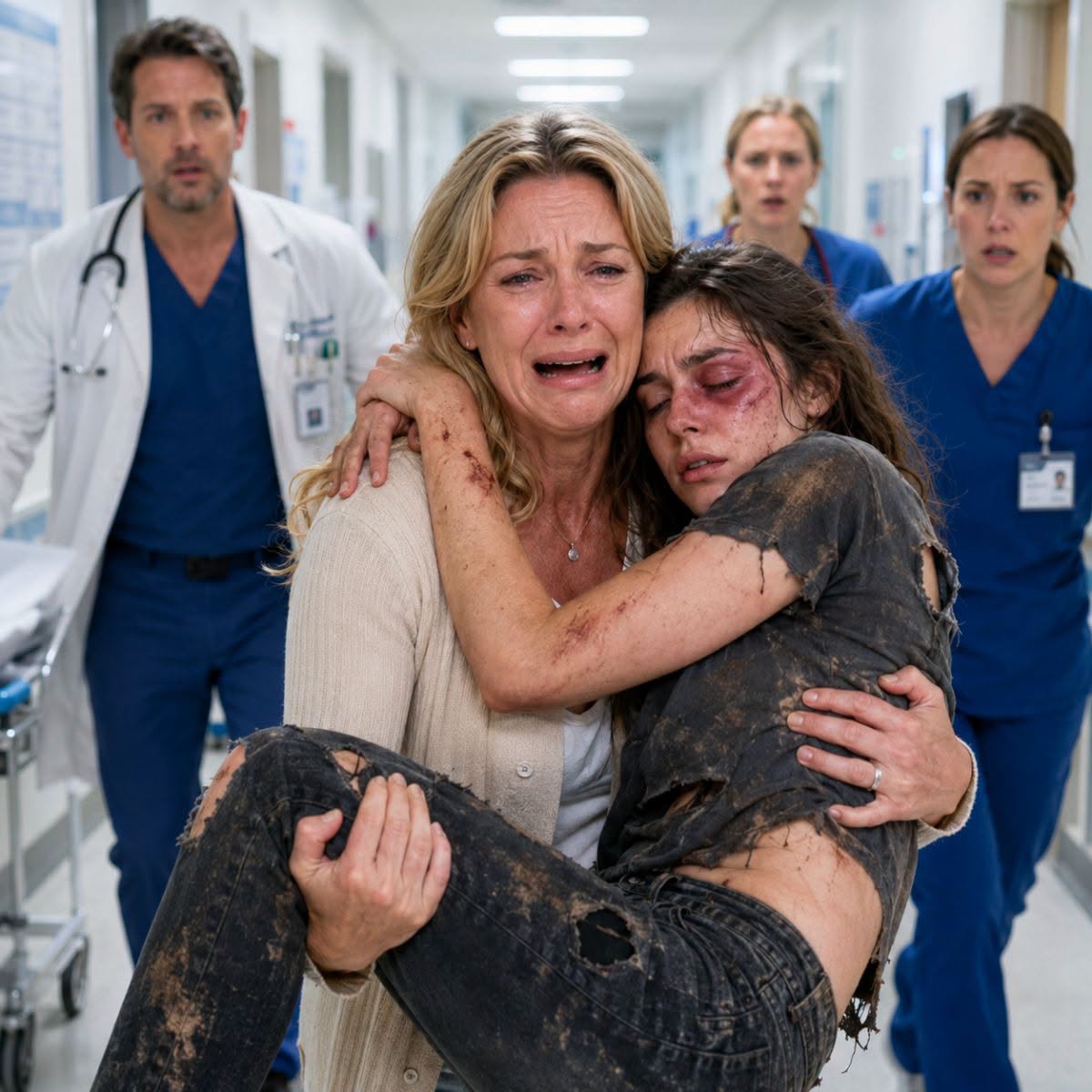 Mi hija llegó herida a la 1 de la madrugada y me rogó: “No me hagas volver con mi esposo”. Creí que era una golpiza… hasta que el hospital reveló algo peor.