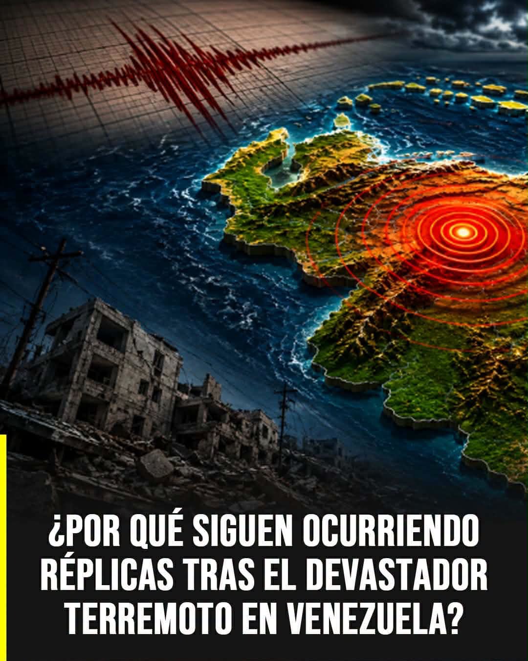 Nuevo sismo de magnitud 4.9 en Venezuela mantiene la alerta: por qué continúan las réplicas tras un gran terremoto