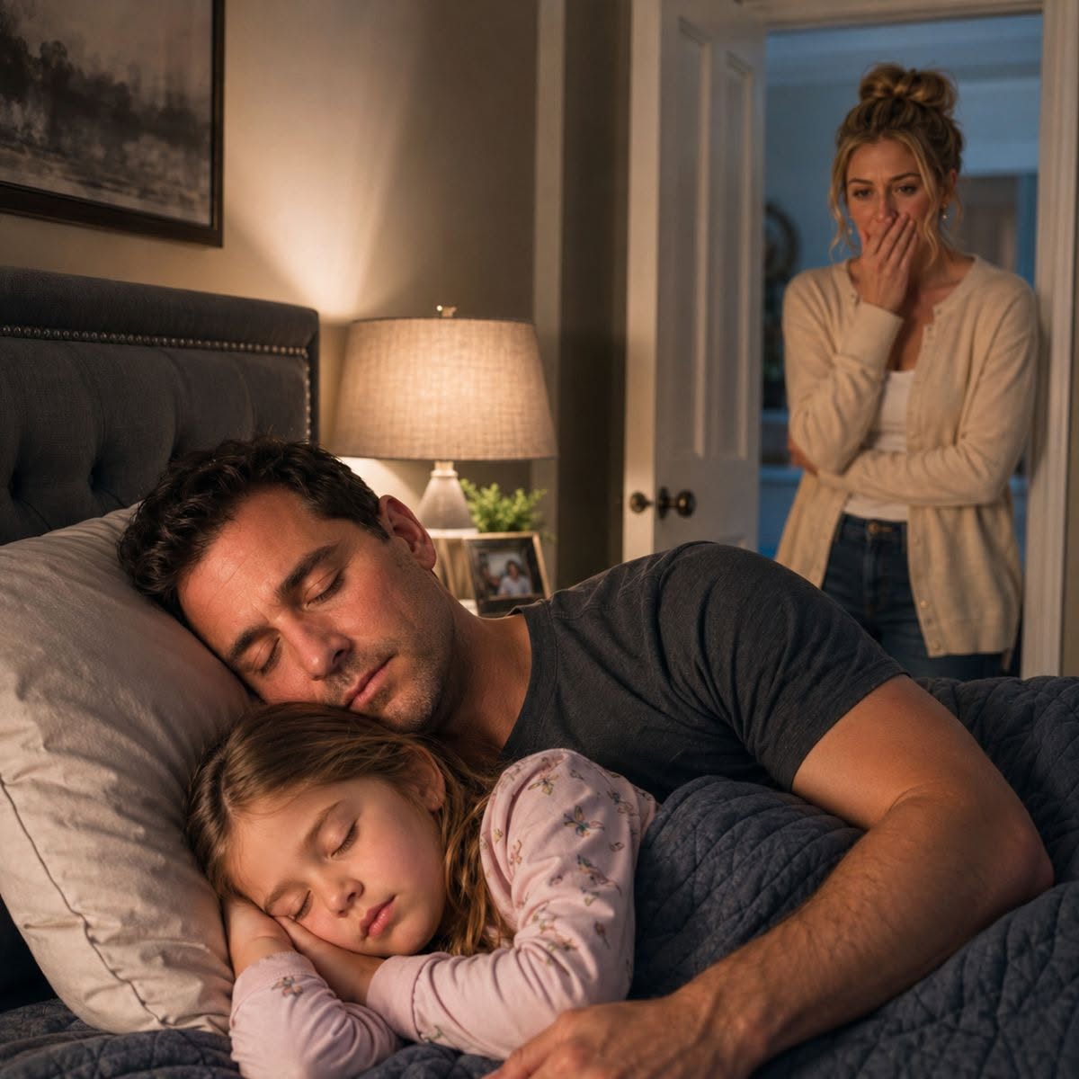 Una niña de ocho años decía cada mañana que su cama se sentía demasiado pequeña. Su madre pensó que era una pesadilla… hasta que revisó la cámara a las 2 de la madrugada.