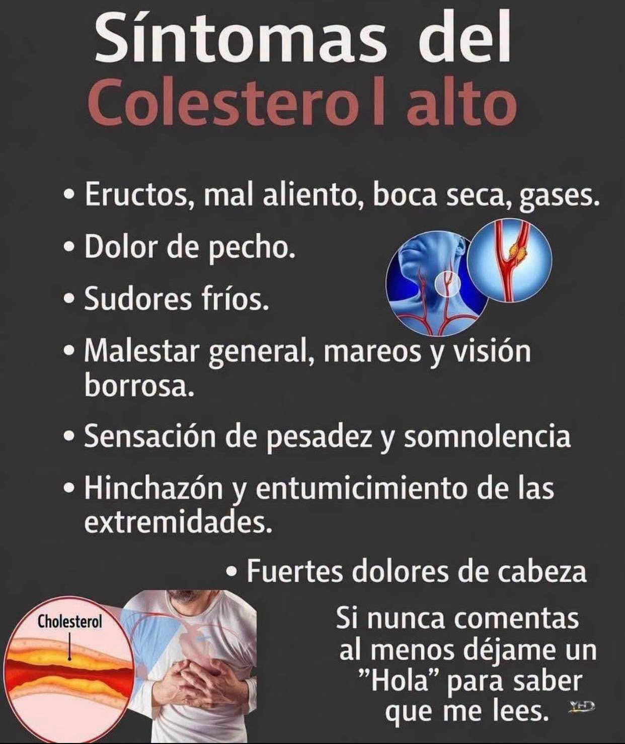 Síntomas de colesterol alto que no debes ignorar