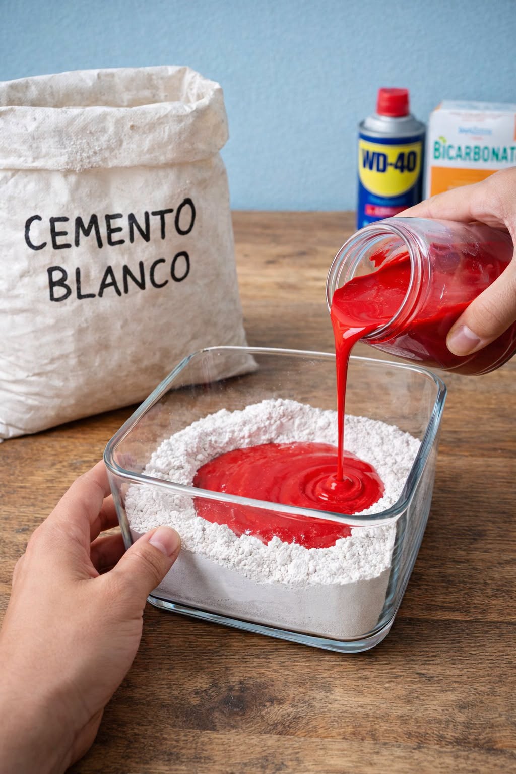 Lo que ocurre al mezclar pintura con cemento blanco está sorprendiendo a muchos expertos DIY