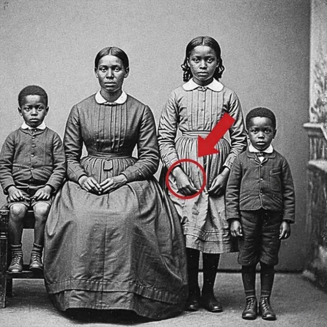 Foto familiar antigua de 1872: qué puede explicar el detalle extraño en la mano