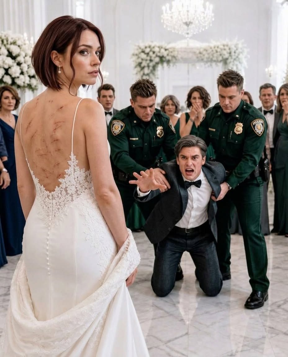 En el altar, mi prometido apretó mi mano y murmuró con una sonrisa cruel: «Ahora eres mía. Aprende cuál es tu lugar». Lo miré a los ojos y susurré: «Pediste una esposa. Ahora conoce a la persona que lo vio todo».
