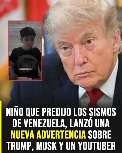 ​El «niño predictor» de los sismos en Venezuela lanza una alarmante advertencia que involucra a Trump y Musk