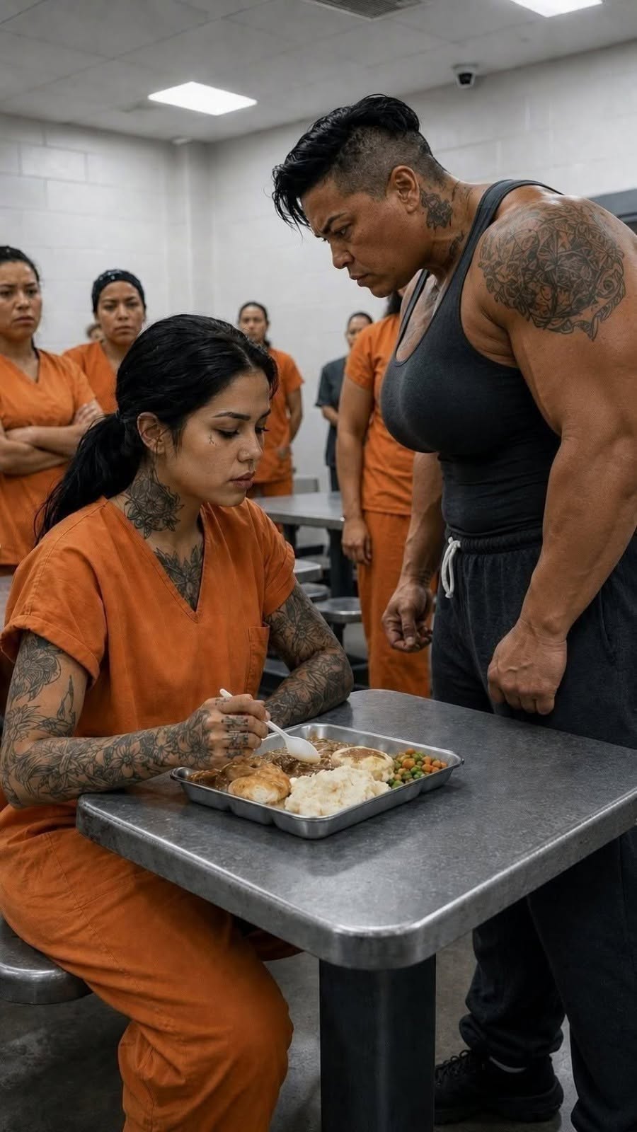 El recluso de la prisión más temido decidió humillar al recién llegado, tomando la comida frente a todos los reclusos