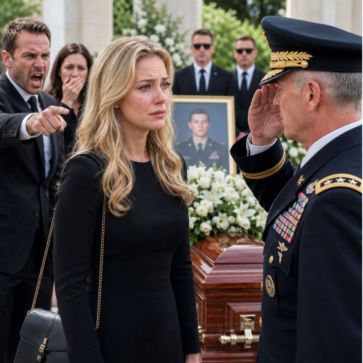 Diez años después de que mi familia me desheredara por convertirme en médica militar, regresé al funeral de mi abuelo. Mi padre miró mi uniforme y se burló: “¿Todavía sigues cosiendo soldados?” Pero antes de que pudiera responder, un alto mando de la Sedena cruzó el salón, se cuadró frente a mí y dijo: “Es un honor volver a verla, coronel Salazar.” Mi padre se quedó helado… porque en ese instante entendió que la hija que había despreciado ya no era alguien a quien pudiera humillar.