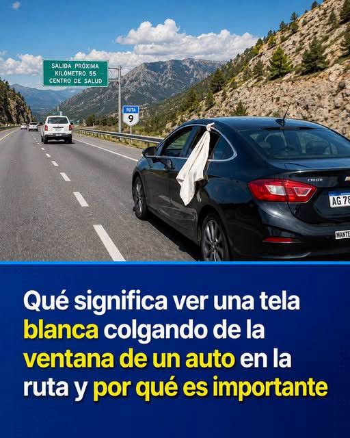 Tela blanca colgando de la ventanilla de un auto: qué significa esta señal informal en la ruta – Recetas Caseras