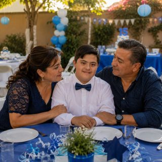 Mi hijo con síndrome de Down cumplió 15 años y nadie de la familia vino a su fiesta — cuando escuché el timbre y abrí la puerta, se me doblaron las rodillas