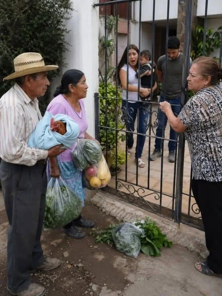 MIS PADRES LLEGARON DESDE PUEBLA CON VERDURAS RECIÉN CORTADAS Y UN POLLO DE RANCHO