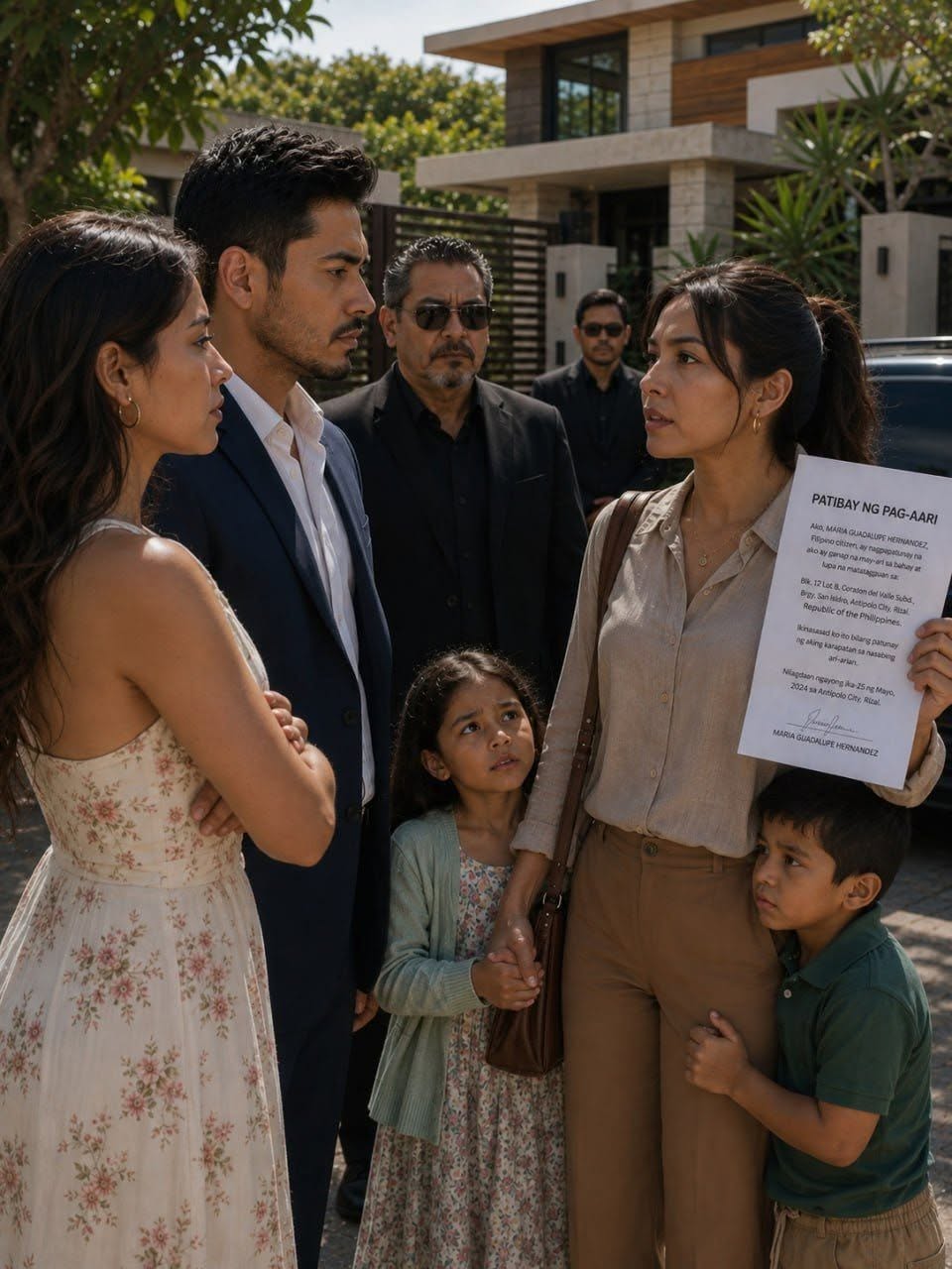 Corrí a casa con mis dos hijos para contarle a mi esposo que acababa de heredar una fortuna de 480 millones de pesos y un rascacielos en Ciudad de México… pero lo encontré esperándome con su amante y unos papeles de divorcio. Ella sonrió con desprecio: “Empaca tus cosas. En esta casa no hay lugar para una mantenida.” Sonreí, saqué un documento de mi bolso y respondí: “En realidad… esta casa le pertenece a…” – FG News