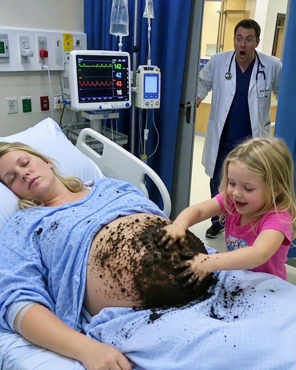 Había estado llevando a un niño mientras estaba atrapado en coma durante 8 largos meses… hasta que un día, una niña pequeña colocó un puñado de tierra en su vientre, y todo comenzó a cambiar.