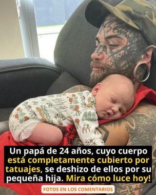 El impactante antes y después de un padre que lo dejó todo por su pequeña