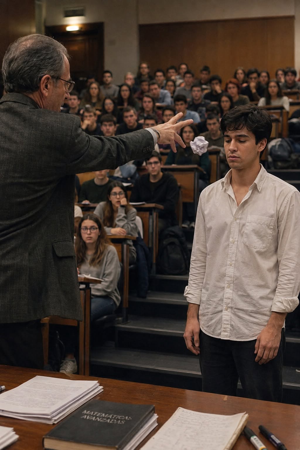 El hijo del conserje fue humillado por un profesor, pero su respuesta silenció a todo el auditorio