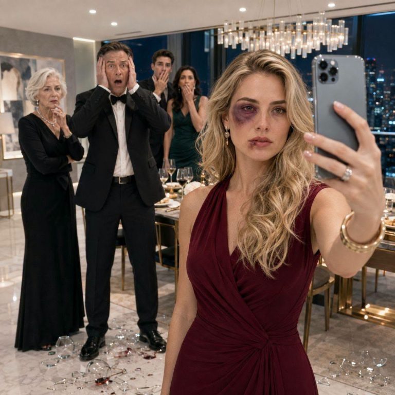 Cada mes le daba 200,000 pesos a la familia de mi esposo, hasta que una noche, durante una cena, mi suegra volvió a exigir más dinero y mi esposo me abofeteó frente a todos. “Pídele perdón a mi madre”, me ordenó. Yo solo me limpié la sangre del labio, saqué mi celular y llamé a mi abogado, sin imaginar que una auditoría financiera terminaría derrumbando a toda su familia.