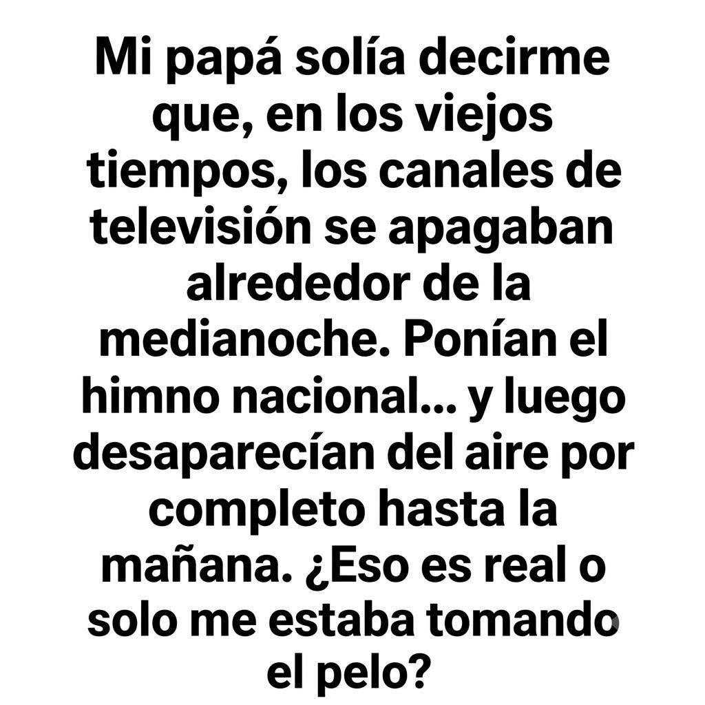 ¿Es cierto que antes los canales de televisión dejaban de transmitir por la noche?