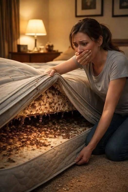 Durante tres meses, el lado de la cama de mi esposo olía como si algo se estuviera pudriendo… y cuando finalmente lo abrí, la verdad lo destruyó todo. Durante tres largos meses, cada noche que me acostaba al lado de mi esposo, me perseguía un olor tan nauseabundo que me revolvía el estómago y no me dejaba dormir en la oscuridad. Al principio, me convencí de que tenía que ser algo simple. Sábanas sucias. Mantas húmedas. Quizá comida derramada y olvidada. Tal vez sudor atrapado en lo profundo del colchón bajo el calor de Arizona. Así que limpié. Quité las sábanas una y otra vez. Lavé todo con agua hirviendo. Fregué la estructura de la cama hasta que me dolieron las manos. Reemplacé las almohadas. Incluso saqué el colchón al balcón, dejándolo bajo el sol abrasador de Phoenix, esperando que lo que estuviera atrapado dentro se quemara. No funcionó. Sin importar lo que hiciera, el olor siempre regresaba. Y siempre volvía más fuerte en el lado de Miguel. No era normal. No era solo sudor o humedad. Era más denso. Más agrio. Incorrecto. Como humedad mezclada con descomposición. Como algo pudriéndose bajo la superficie. El tipo de olor que se queda pegado al fondo de la garganta y se niega a irse. El tipo que te hace temer la hora de dormir. Miguel y yo llevábamos ocho años casados. Vivíamos en una pequeña casa en Phoenix. Él trabajaba como gerente regional de ventas, siempre viajando a ciudades como Los Ángeles, Chicago y Dallas, mientras yo me quedaba, sosteniendo nuestra vida tranquila. Nuestro matrimonio no era perfecto. Pero yo creía que era estable. Seguro. Al menos… eso era lo que me repetía. Porque a medida que el olor empeoraba, algo más también cambió. Miguel empezó a observarme cada vez que me acercaba a la cama. La primera vez que limpié a fondo su lado, entró y se detuvo en seco. —¿Qué estás haciendo? —preguntó. —Limpiando —respondí—. Ese olor está empeorando. Su mandíbula se tensó. —Te lo estás imaginando. Solté una pequeña risa, esperando que se relajara. No lo hizo. Después de eso, cada vez que tocaba las sábanas o me acercaba a su lado, su actitud cambiaba al instante. Se volvía cortante. Defensivo. Irritado de una forma que no tenía sentido. Luego, una noche, cuando dije que iba a lavar todo otra vez, explotó: —No toques mis cosas. Deja la cama en paz. Me quedé ahí, mirándolo. En ocho años, nunca lo había visto reaccionar así por algo tan normal. Y en ese momento, algo frío y silencioso comenzó a crecer dentro de mí. Porque la gente no entra en pánico así… a menos que tenga algo que ocultar. Desde entonces, no pude dejar de notar cosas. Lo rápido que evitaba cualquier mención del olor. Lo tenso que se ponía si me acercaba demasiado a su lado del colchón. Cómo se acostaba por la noche fingiendo que todo era normal, mientras yo permanecía rígida a su lado, respirando por la boca, preguntándome junto a qué estaba durmiendo realmente. Luego llegó la noche en que ya no pude soportarlo más. El olor se sentía vivo. Estaba acostada en la oscuridad, con los ojos abiertos, el corazón latiendo con fuerza, convencida de que algo bajo nosotros se estaba descomponiendo. Mi pecho se apretaba. La piel me hormigueaba de miedo. Ya no era solo el olor. Era la sensación. Que algo en mi vida había salido terriblemente, horriblemente mal… y que yo había tenido demasiado miedo de enfrentarlo. A la mañana siguiente, Miguel me dijo que se iba a Dallas por tres días. Rodó su maleta hasta la puerta, me besó la frente y dijo: —Asegúrate de cerrar bien. Asentí. Pero el peso en mi pecho era insoportable. Cuando la puerta se cerró y sus pasos se desvanecieron, la casa quedó en un silencio antinatural. Me quedé allí un momento largo, mirando la puerta. Luego, lentamente, me giré hacia el pasillo. Hacia el dormitorio. Hacia la cama. Mi corazón empezó a latir tan fuerte que podía oírlo en mis oídos. Algo está mal. Y esta vez… voy a averiguarlo. Arrastré el colchón al centro de la habitación yo sola. Mis manos ya temblaban cuando fui a la cocina y agarré un cúter. La casa se sentía demasiado silencio sa, como si estuviera esperando. Me arrodillé junto al colchón y presioné la cuchilla contra la tela. Luego hice el primer corte. En el instante en que el material se abrió, el olor explotó hacia afuera. Vomité casi al instante. Retrocediendo, me cubrí la nariz, tosiendo tan fuerte que se me llenaron los ojos de lágrimas. Era peor de lo que había imaginado. No solo malo. No solo repugnante. Insoportable. El hedor de algo encerrado durante demasiado tiempo. Algo húmedo. Algo echado a perder. Algo que nunca debió ser escondido donde yo había estado durmiendo todas las noches. Mis manos temblaban mientras me obligaba a acercarme. Corté más profundo. La espuma comenzó a abrirse. Y entonces lo vi. No era un animal muerto. No era comida vieja. No era solo moho. Una gran bolsa de plástico estaba enterrada dentro del colchón, bien envuelta, su superficie marcada con manchas oscuras de humedad. Por un momento, no pude moverme. Solo miraba. Todo mi cuerpo se quedó helado. Porque lo que Miguel había escondido allí… lo había hecho con cuidado. Deliberadamente. Como si nunca quisiera que lo encontraran. Con manos temblorosas, metí la mano y saqué la bolsa. Y en el momento en que la abrí… Mis piernas cedieron. Porque lo que había dentro de ese colchón no era solo aterrador. Era la prueba de una verdad que había tenido demasiado miedo de admitir durante mucho, mucho tiempo. ESCRIBE “SÍ” SI QUIERES LEER LA HISTORIA COMPLETA