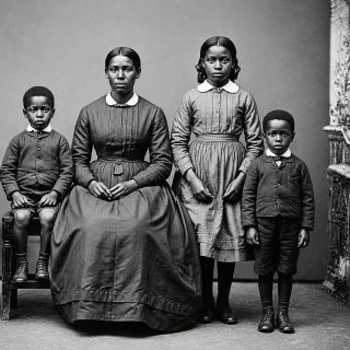 Solo era una foto familiar de 1872, pero mira más de cerca la mano de la hermana.