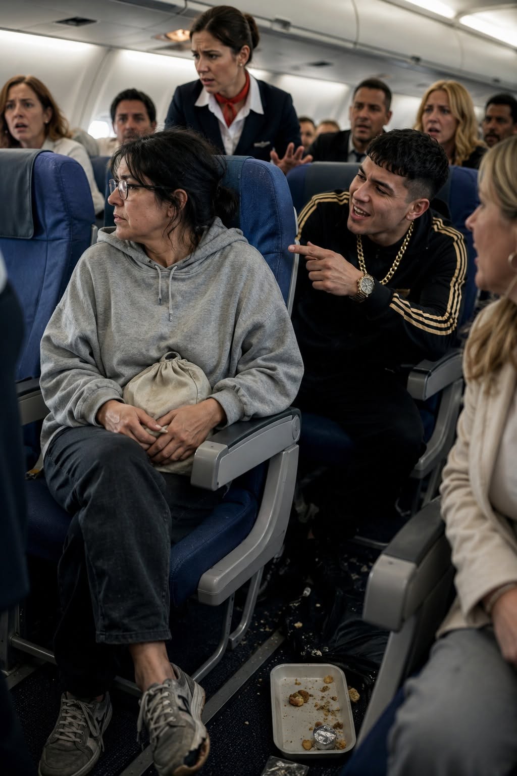 Todos se burlaron de la mujer de la sudadera, hasta que el capitán reveló quién era realmente