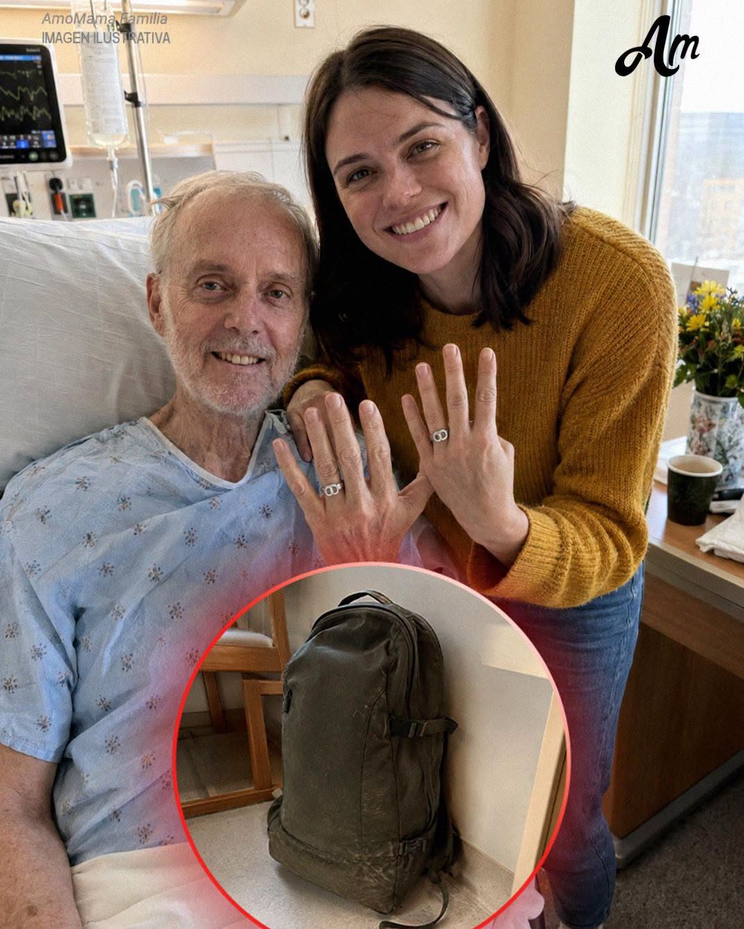 Me casé con un desconocido en la sala de espera de un hospital para que no muriera solo – Tras una semana de matrimonio, su abogado me entregó su mochila