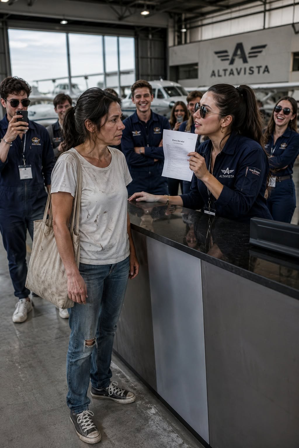 La humillaron y sabotearon su vuelo, pero nadie sabía quién aterrizaría al día siguiente frente a todos