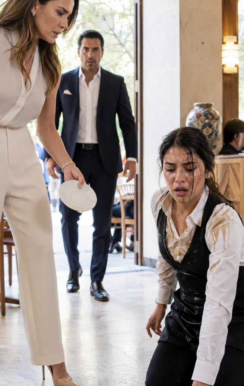 La esposa del empresario arrojó café hirviendo a una camarera, pero no sabía quién acababa de entrar