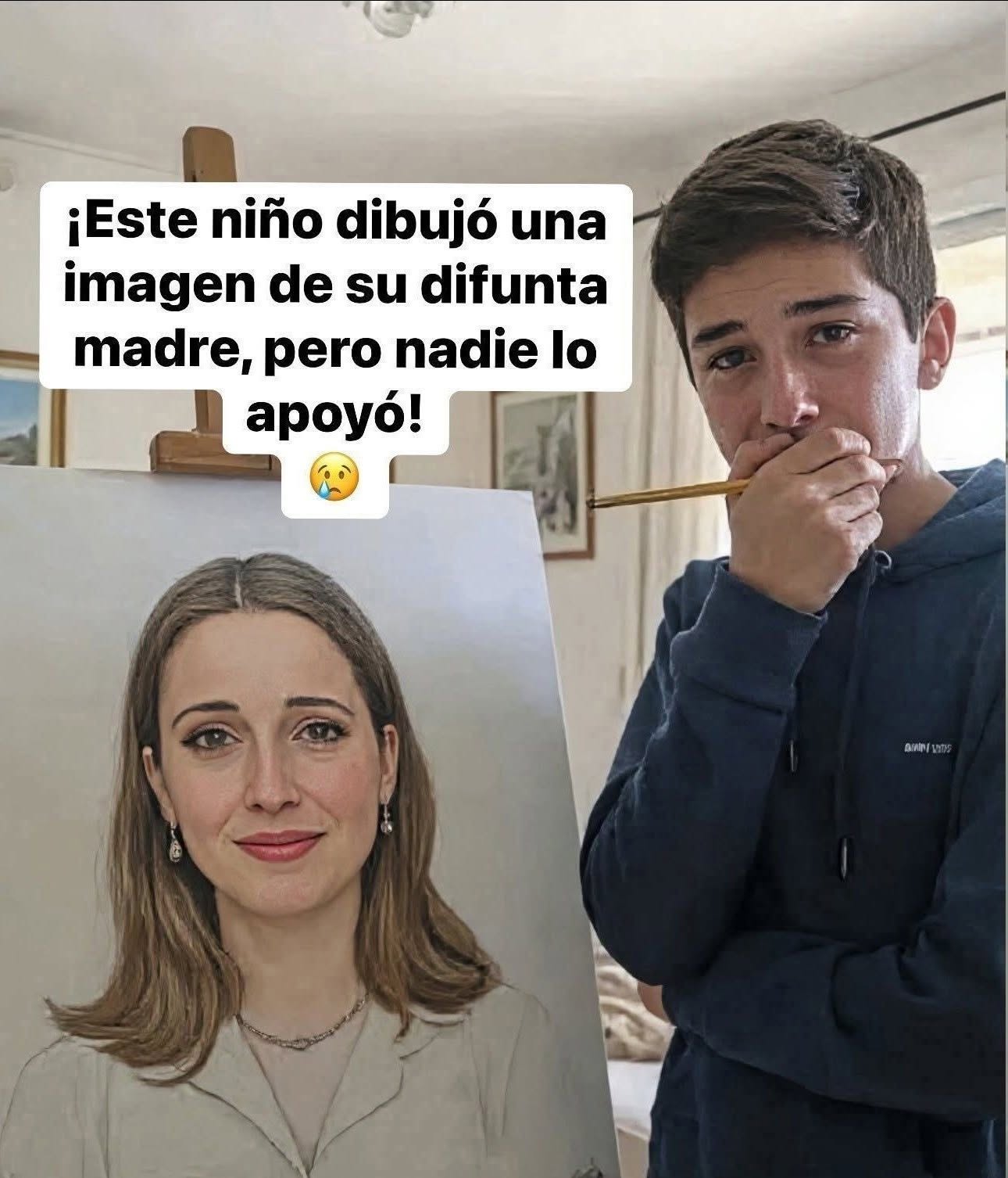 “MAMÁ, NO SÉ SI PUEDES VERME DESDE ALLÁ ARRIBA… PERO HICE ESTO POR TI”