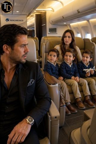 El magnate vio a su exnovia en el avión… y a su lado iban tres niños trillizos idénticos a él. En ese instante, se quedó sin aliento… En un vuelo de Monterrey a Ciudad de México, el magnate Alejandro Cárdenas —un hombre famoso en todo el mundo empresarial por su inmensa fortuna y sus negocios arriesgados— había elegido la clase ejecutiva para descansar durante el trayecto. Alejandro siempre había sido un hombre difícil de leer. Frío, sereno, dueño de una calma que imponía respeto. Pero en el instante en que su mirada se detuvo en la fila de asientos al otro lado del pasillo, sintió que el mundo entero se congelaba. Sentada allí estaba Valeria. La mujer que había sido el gran amor de su vida casi diez años atrás. Cuando eran jóvenes, los dos habían compartido un amor intenso, limpio, de esos que parecen destinados a durar para siempre. Pero la vida los llevó por caminos distintos. Valeria decidió alejarse, mientras Alejandro se hundió por completo en el mundo de los negocios, persiguiendo el éxito hasta convertirlo en un imperio. Él creyó que aquel amor había quedado enterrado bajo el paso del tiempo, los viajes, los contratos millonarios y los silencios que nunca se rompieron. Pero ahora, ahí estaba ella… A solo unos pasos de distancia. Y lo que hizo que Alejandro se quedara completamente inmóvil no fue solamente volver a verla. Fue ver a los tres niños trillizos sentados junto a ella. Tenían seis o siete años. Ojos brillantes. La nariz recta. La sonrisa traviesa. La misma forma de mirar. Y los tres… se parecían a él de una manera inquietante. No era una simple coincidencia. Era como si Alejandro estuviera contemplando una versión de sí mismo en la infancia, repetida tres veces frente a sus ojos. Se quedó helado. Un hombre que había firmado contratos de millones de dólares sin que le temblara la mano, sintió de pronto el corazón desbocado dentro del pecho. En su mente comenzaron a estallar una tras otra las preguntas: ¿Podía ser posible…? ¿Eran suyos? ¿Por qué Valeria nunca le dijo nada? ¿Por qué le ocultó algo tan grande durante tantos años? La sobrecargo se acercó para ofrecerle una copa de vino, pero Alejandro apenas la escuchó. Ya no tenía cabeza para nada más. Se limitó a observar en silencio. Cada gesto de los niños. Cada sonrisa. Cada pequeño movimiento. Y mientras más los miraba, más crecía dentro de él una mezcla insoportable de asombro, dolor y arrepentimiento. Del otro lado del pasillo, Valeria también pareció sentir aquella mirada. Levantó lentamente los ojos. Y cuando sus miradas se encontraron, el tiempo pareció detenerse. El aire se volvió pesado. El ruido del avión desapareció. Y durante ese breve pero eterno segundo, todo el pasado que ambos habían intentado olvidar regresó con una fuerza devastadora. LO QUE PASÓ DESPUÉS DEJÓ A TODOS SIN PALABRAS… LEE LA HISTORIA COMPLETA EN LOS COMENTARIOS. Comenten “QUIERO LA HISTORIA” y se las mando completa.