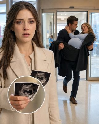 Me quedé en la sala de emergencias sosteniendo nuestro ultrasonido de seis semanas, mientras mi esposo llevaba a su amante embarazada adentro