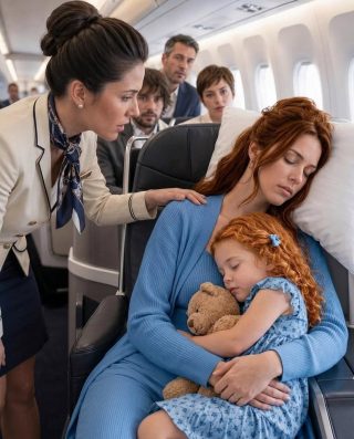 Una madre soltera dormía en el asiento 8A, hasta que el capitán preguntó por el intercomunicador: “¿Hay algún piloto de caza a bordo?”.
