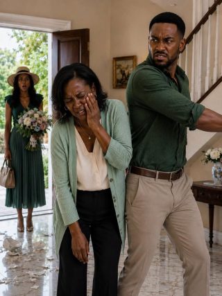 MI ESPOSO SLA.COGIÓ A MI MADRE DOS VECES FRENTE A MÍ Y EXIGÍA: “O SE VA ESTA NOCHE O NUESTRO MATRIMONIO HA TERMINADO”. CONTÉ 5, DEJÉ MIS LLAVES EN LA MESA Y SALÍ CON ELLA.